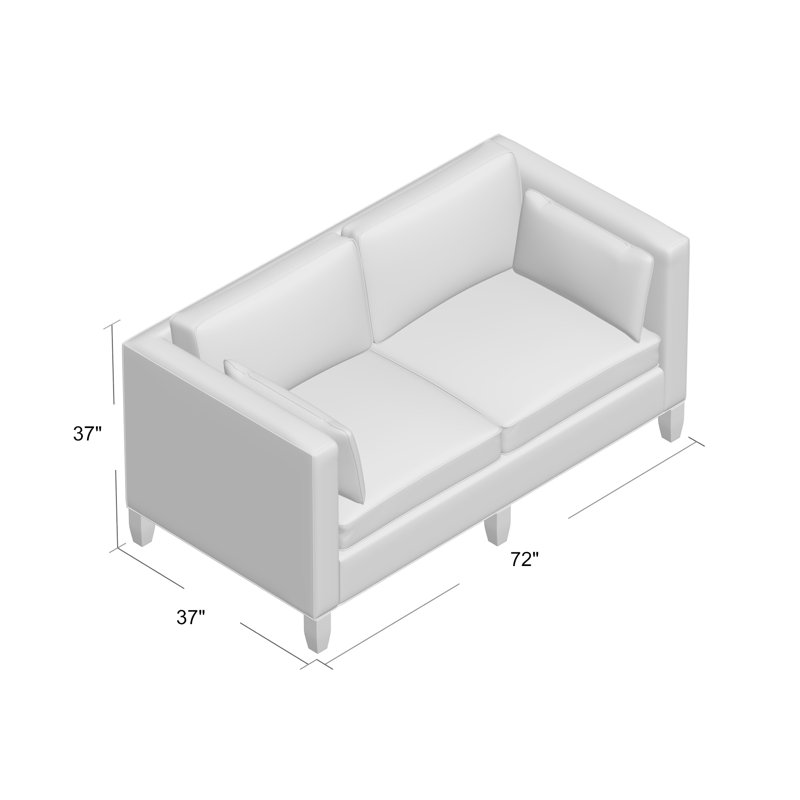Park Avenue Sofa, 72" W, Aubrey Ebony