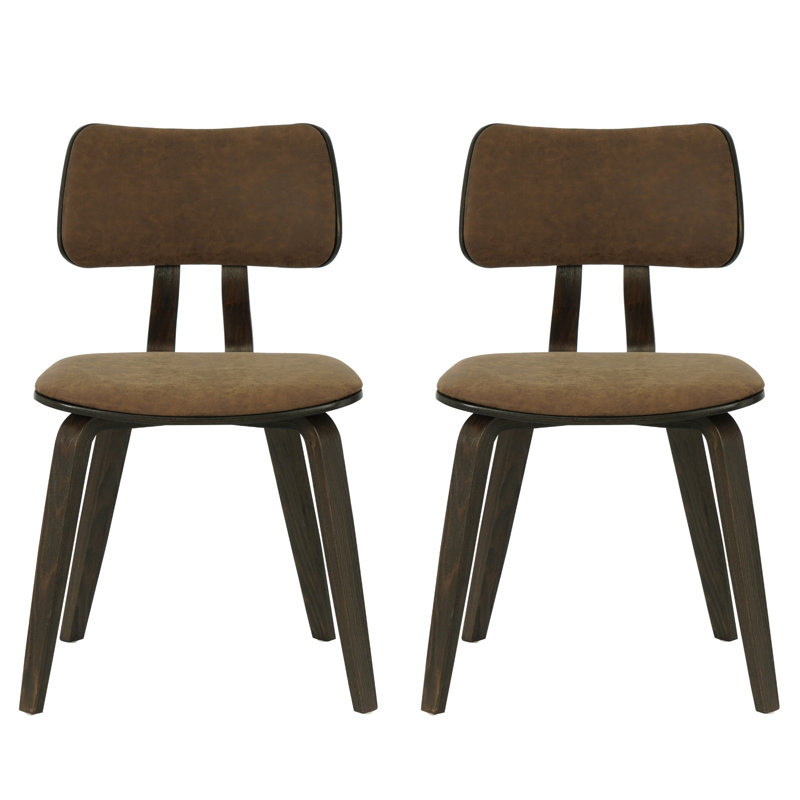 Ensemble de 2 chaises de salle à manger Westrick, Brun, Bois espresso