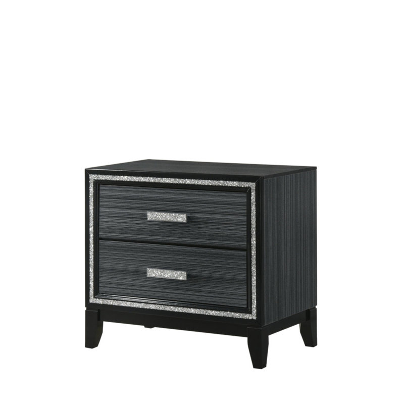 Table de chevet Haiden, Noir