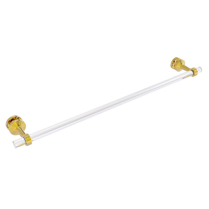 Barre à serviettes 34" pour porte de douche en verre Pacific Beach, Laiton poli