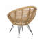 Bistro Set with Cushion PE Rattan Grey Allmeria