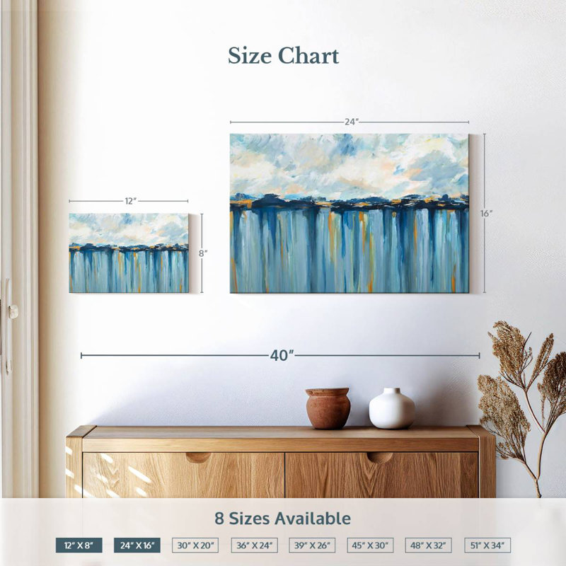 Avery Ocean Blues I, 16" H x 24" W