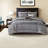 Luxury 7 Piece Bedding Sets, Polyester Jacquard Cal King For Modern Home