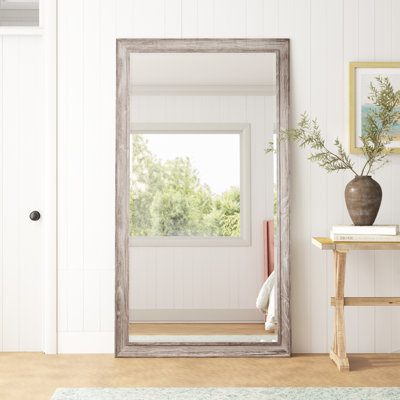 Montauk Solid Wood Rectangle Floor Mirror
