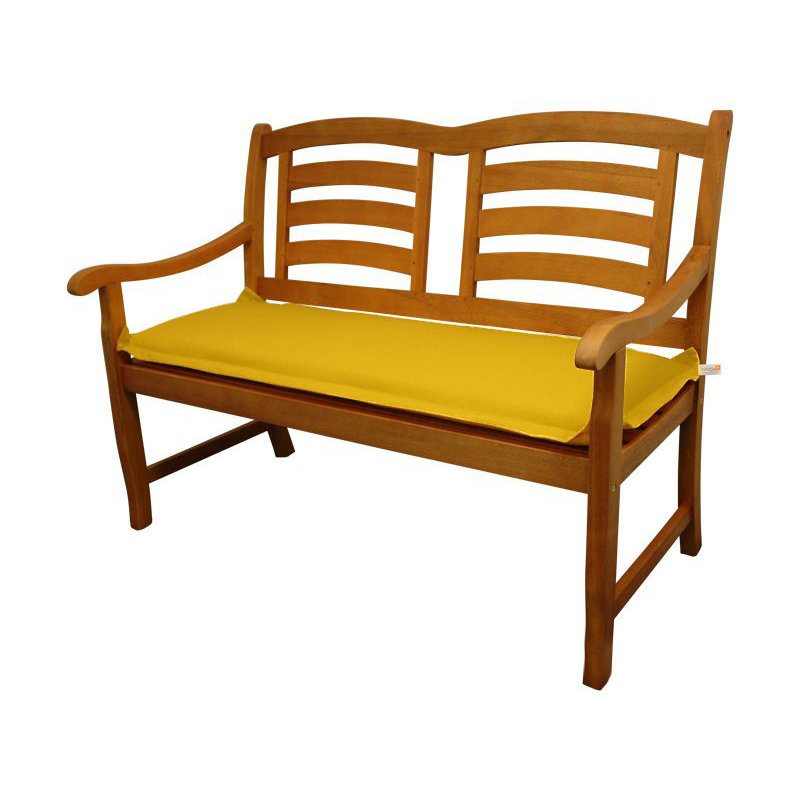 Premium Garden Bench Cushion, Yellow