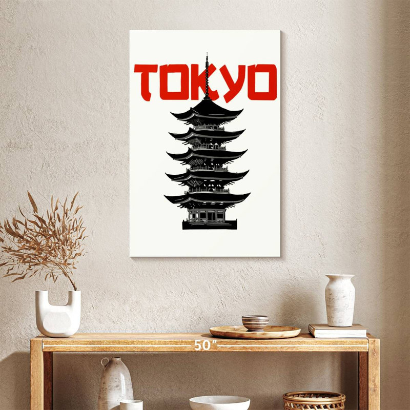 Aime Tokyo Pagoda, 36" H x 24" W