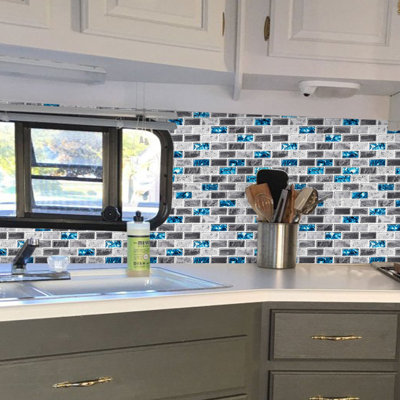 12'' W x 12'' L Vinyl Peel and Stick Mosaic Tile