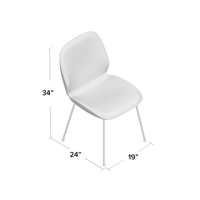Lanthe 19'' H Velvet Upholstered Side Chair, Blue