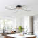 Lizetta 4-Light Wi-Fi Smart LED Semi Flush Mount with Remote Control