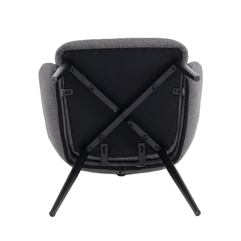 Ensemble de chaises 2 pièces, Gris foncé