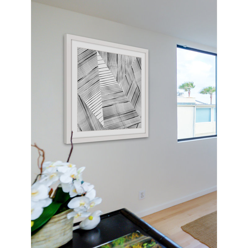 « commercialy », reproduction d’art encadrée, H 18 po x l 18 po x P 1,5 po