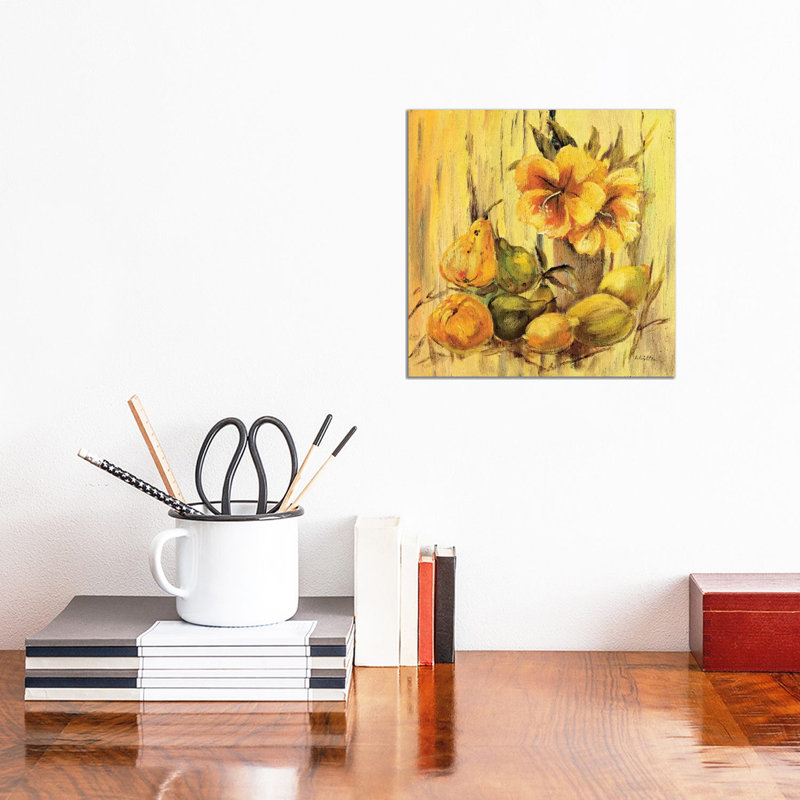 Yellow Creation I by Katharina Schöttler - Wrapped Canvas Print, 30.48 cm H x 30.48 cm W