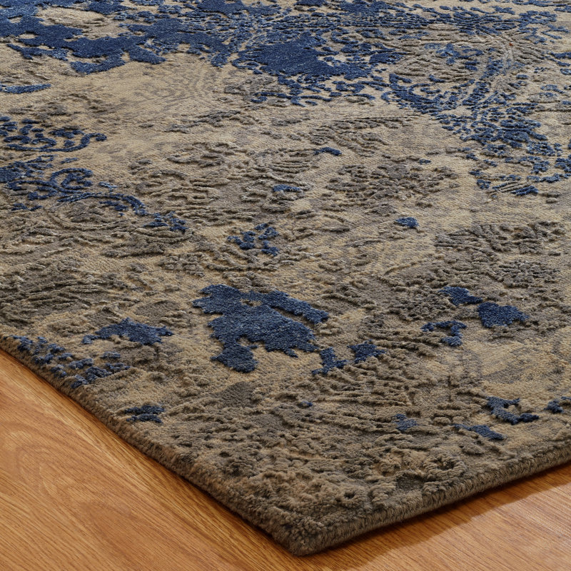 Hand Knotted Area Rug, Rectangle 12' x 15'