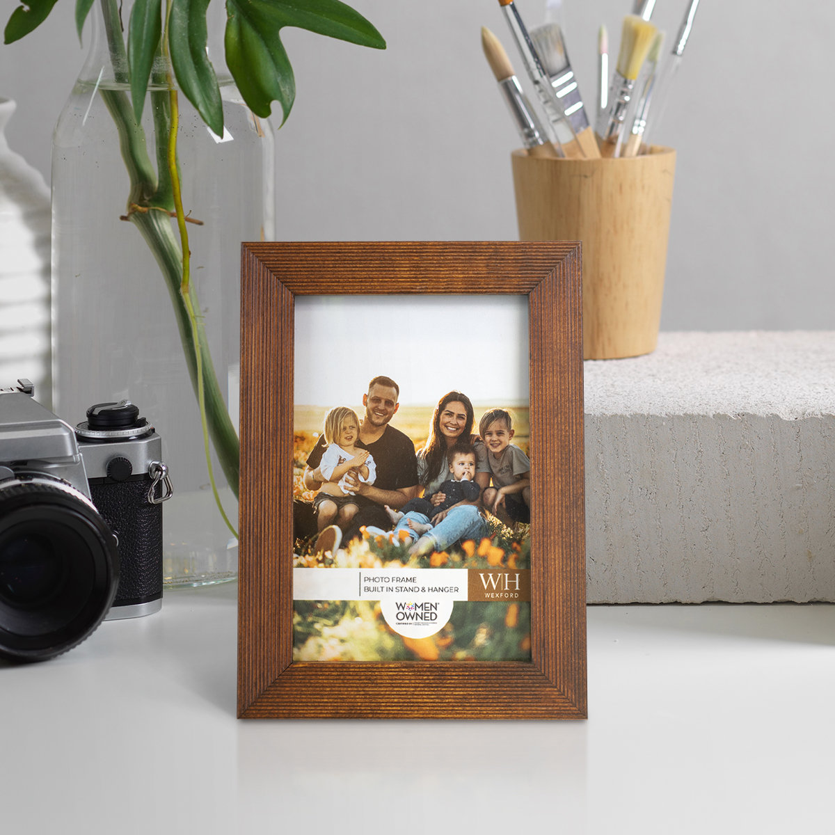 Apolline Wood Picture Frame, 4" x 6", Walnut