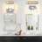 Modern Bathroom Vanity Light Fixture, 2-Light Wall Sconce For Mirror, Bedroom, Hallway, Durable Metal Construction With E26 Socket-1338396675