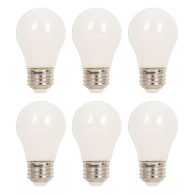6-Watt (60-Watt Equivalent) Soft White A15 Dimmable Filament LED Light Bulb, Medium Base, 6 Pack