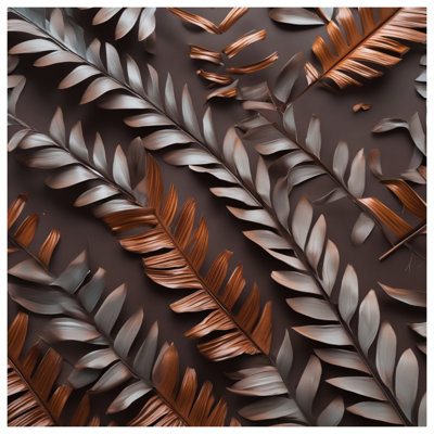 Bronze Palm Leaves Comforter