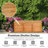 47 Gallon Acacia Wood Storage Bench Box For Patio Garden Deck