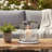 Gsy Decorative Candle Holder, Silver And White Patchwork, 7 Inch Glass
