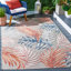 Tapis intérieur / extérieur gris / rouille / bleu marine South Hadley-411556880