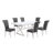 Benzino Trestle Dining Set-1025142340-1025142342-1025224444