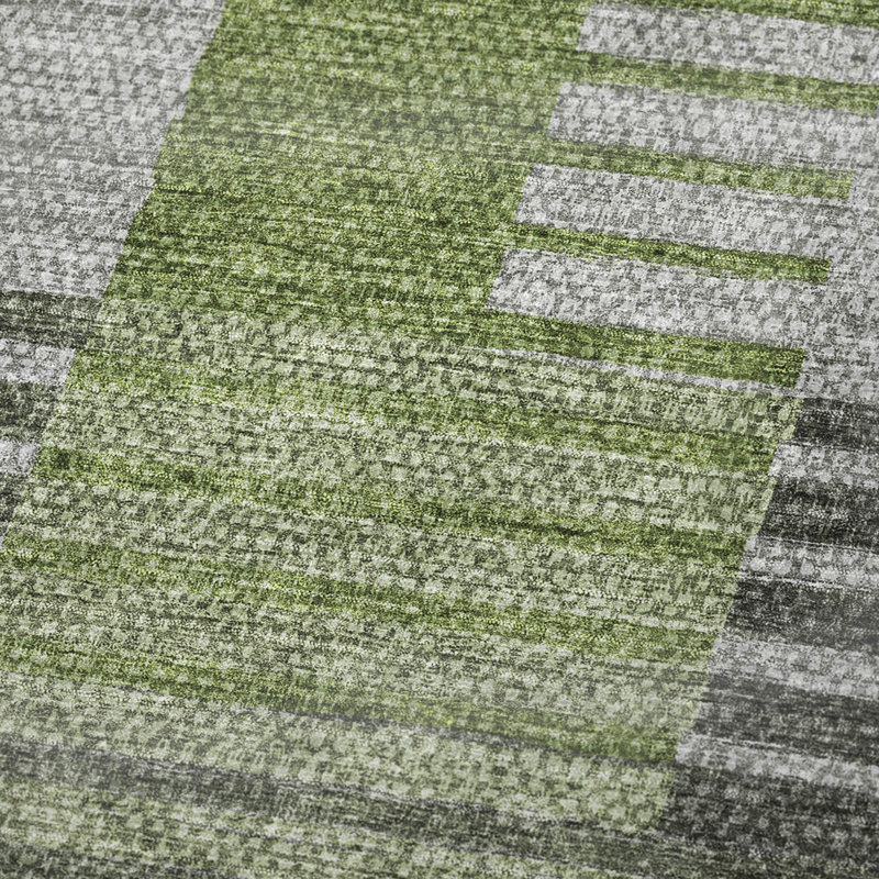 Jeté rayé Addison Sherpa ASB687, Vert