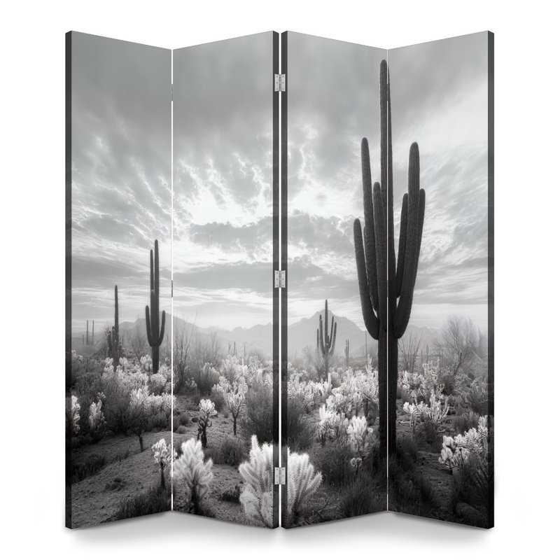 Cloison pliante 4 panneaux à cloison Saguaro Royal Forest, 4, H 71 po x l 64 po x P 1 po