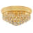 Modern 18" 4-Light Round Crystal Flush Mount Ceiling Light