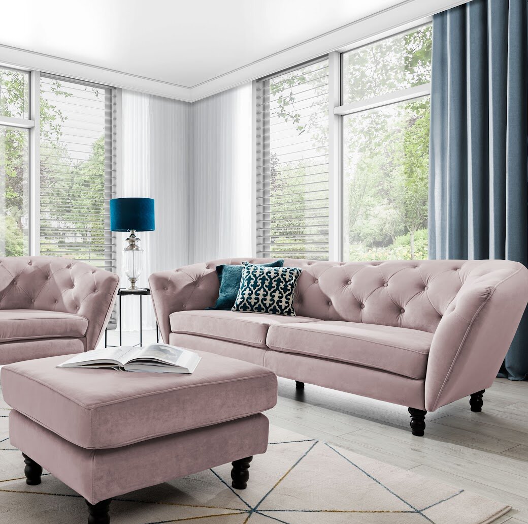 3-Sitzer Sofa Haltwhistle aus Samt