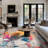 Noires Abstract Ivory/Gray/Blue Area Rug-1532949474