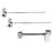 Westbrass Pedestal Sink Supply Kit with 1/4-Turn Angle Stop Valves-50569347