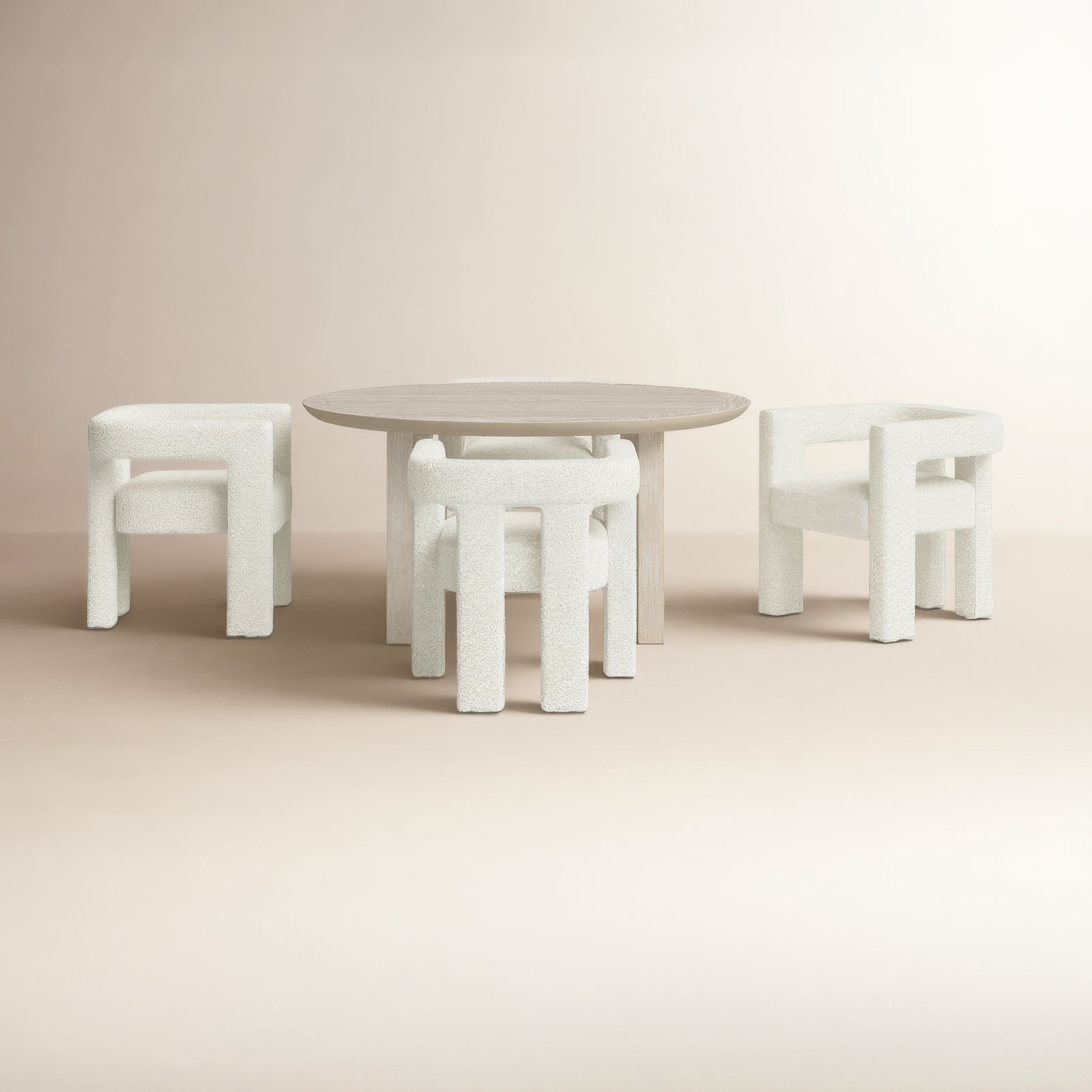 Aruna 5 - Piece Extendable Dining Set, Ivory