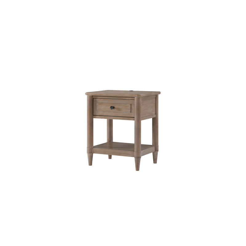 Petite table de chevet avec finition en placage de bois Mindi | Idée de cadeau