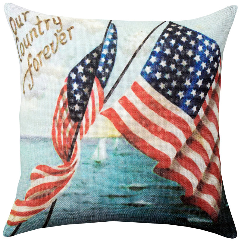 Reversible Throw Pillow, 16'' H x 16" W x 6'' D