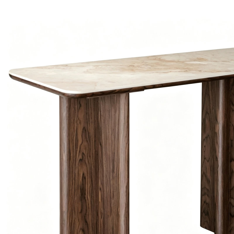 Console Mid-Century, H 31,5 po x l 39,4 po x P 13,8 po