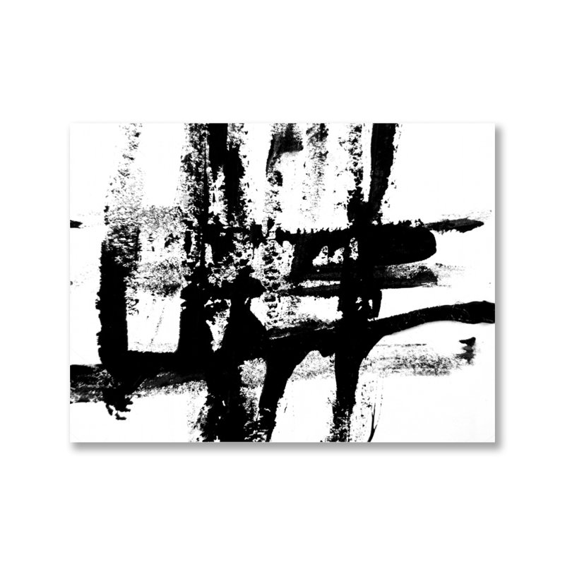 Arbitrary Brush Strokes Print, Plastic/Acrylic, 16" H x 20" W x 1.5" D