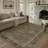 Roehit Vintage Floral Machine Washable Brown Indoor Area Rug with Non-Slip Backing-522515567