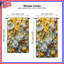 Rideaux de fenêtre à fleurs jaunes et bleues, voilages et voilages à motif floral - 1 panneau-1505982257-1505982262