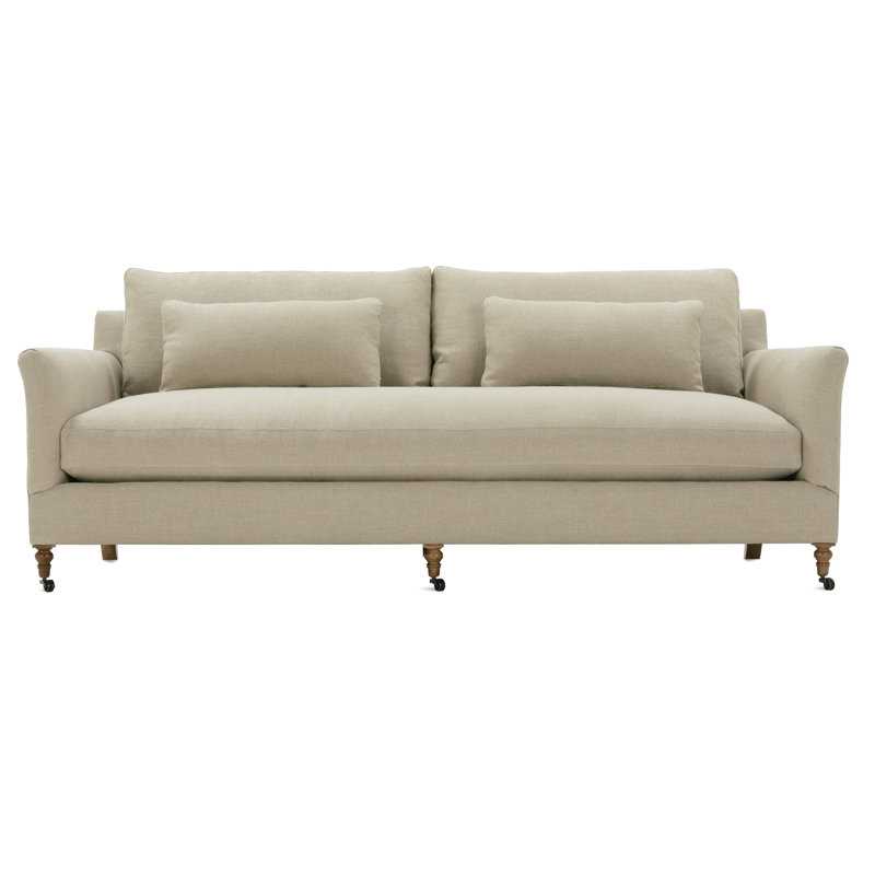 Bruges 97'' Sofa, Tan Linen Blend