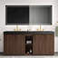 Meuble-lavabo autoportant 72 po avec évier, grand meuble-lavabo autoportant avec rangement pour salle de bain moderne, lavabo à une pièce en quartz sans drain et robinet, LTL-862516747