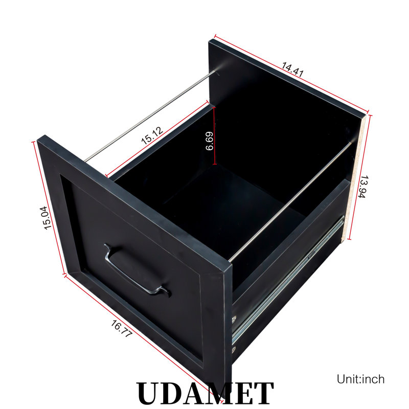 Bureau d'ordinateur avec huche, 2 tablettes et tiroirs, bureau imperméable, spacieux, multi-pièces, Noir