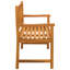 vidaXL Garden Bench Natural Solid Acacia Wood Seating Outdoor Patio Furniture