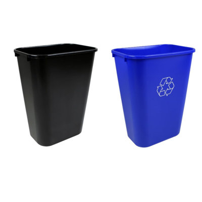 Compartiments à ordures et à recyclage rectangulaires Sturdy Essentials
