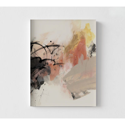 Orange Abstract Painting Oversized Wall Art, Abastract Wall Decor Picture Frames, Contemporary Extra Large Wall Art Abstract
