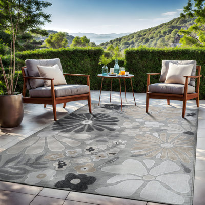 Tapis floral d'intérieur pour l'extérieur