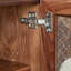 Armoire décorative à dessus large avec incrustations en verre