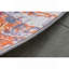 Tapis gris et rouille à motif abstrait lavable à la machine-1169951415