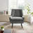 Arreon Flannel Fabric Button Tufted Armchair-613506982