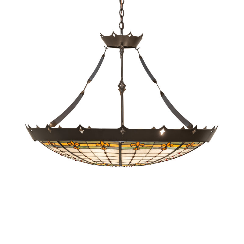 40" Wide Fleur-De-Lite Pendant