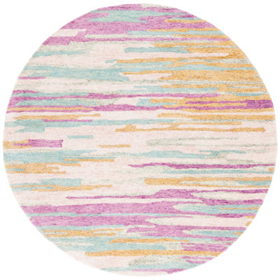 Jhelani Hand Tufted Wool Cotton Rug in Yellow/Green